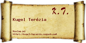 Kugel Terézia névjegykártya