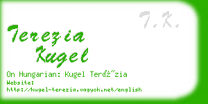 terezia kugel business card